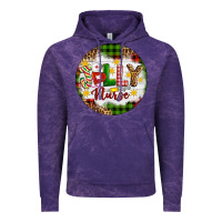 Cloud Purple Christmas Jolly Nurse Vintage Hoodie - Artiststas