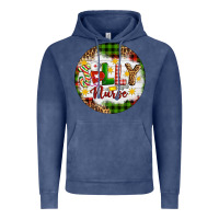 Vintage Denim Christmas Jolly Nurse Vintage Hoodie - Artiststas