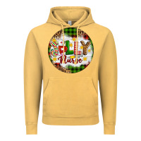 Vintage Mustard Christmas Jolly Nurse Vintage Hoodie - Artiststas