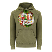 Vintage Olive Christmas Jolly Nurse Vintage Hoodie - Artiststas
