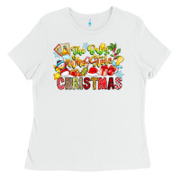 White The Boy Who Stole Christmas Ladies Tee - CowhideDigitalArt