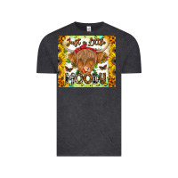 Vintage Black Just A Little Moody Vintage Tee - CowhideDigitalArt