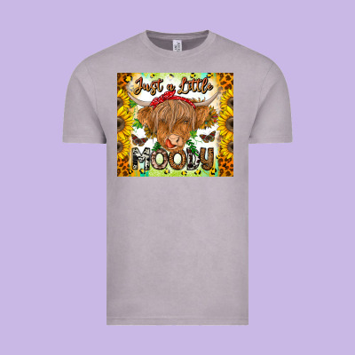 Just A Little Moody Vintage Tee Designed By Cowhidedigitalart