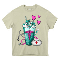 Mossy Nurse Frappe Heavy Core Tee - FaDigitalArtStudio