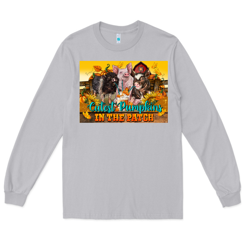 Cutest Pumpkin In The Patch Pig Long Sleeve Tee by LillyAllenDesigns | Teevron