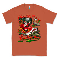 Copper louisiana christmas with  afro santa Classic Tee - BarkalooDesign