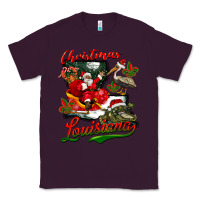 Plum louisiana christmas with  afro santa Classic Tee - BarkalooDesign