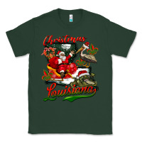Sports Green louisiana christmas with  afro santa Classic Tee - BarkalooDesign