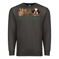 Smoke Peace Love St. Bernard Premium Sweatshirt - Jasminsmagicworld
