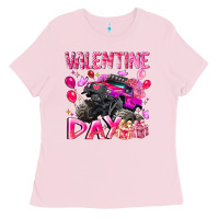 Bubblegum Pink Valentine Day Ladies Tee - CowhideDigitalArt