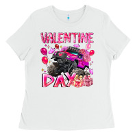 White Valentine Day Ladies Tee - CowhideDigitalArt