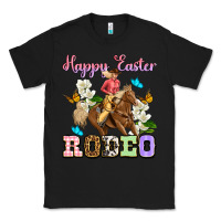 Black Happy Easter rodeo cowgirl Classic Tee - OliviaCreatesArt