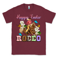 Burgundy Happy Easter rodeo cowgirl Classic Tee - OliviaCreatesArt