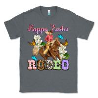 Charcoal Heather Happy Easter rodeo cowgirl Classic Tee - OliviaCreatesArt