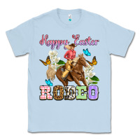 Dusty Blue Happy Easter rodeo cowgirl Classic Tee - OliviaCreatesArt