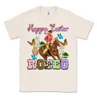 Natural Happy Easter rodeo cowgirl Classic Tee - OliviaCreatesArt