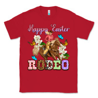 Red Happy Easter rodeo cowgirl Classic Tee - OliviaCreatesArt