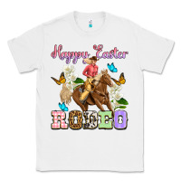 White Happy Easter rodeo cowgirl Classic Tee - OliviaCreatesArt