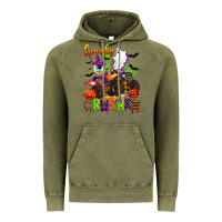 Vintage Olive spooky cruhser with monster truck Vintage Hoodie - Artiststas