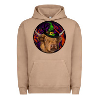 Pigment Burro halloween highland cow round Urban Hoodie - RanaPortraitStore