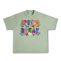 Oil Green SPRING BREAK Urban Heavy Tee - CowhideDigitalArt
