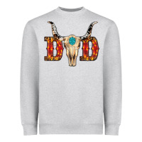 Heather Grey christmas dad (1) Heavyweight Sweatshirt - RanaPortraitStore