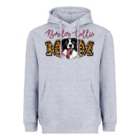 Heather Grey Border Collie Mom Heavyweight Hoodie - Jasminsmagicworld