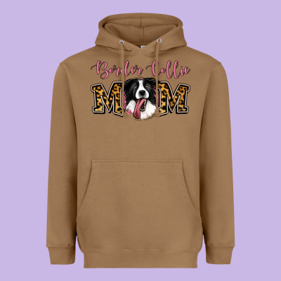 Border Collie Mom Heavyweight Hoodie Designed By Jasminsmagicworld
