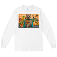 White Fall Quokka Long Sleeve Tee - LillyAllenDesigns