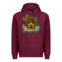 Burgundy lake life gnome Premium Hoodie - BarkalooDesign