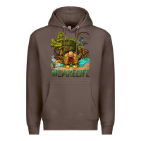 Coffee lake life gnome Premium Hoodie - BarkalooDesign