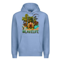 Colony Blue lake life gnome Premium Hoodie - BarkalooDesign