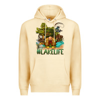 Pina Colada lake life gnome Premium Hoodie - BarkalooDesign
