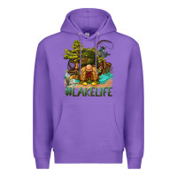 Purple lake life gnome Premium Hoodie - BarkalooDesign