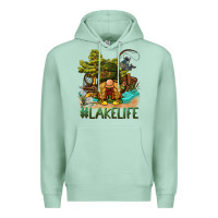 Seafoam lake life gnome Premium Hoodie - BarkalooDesign