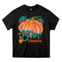 Black Give Thanks Heavy Core Tee - FaDigitalArtStudio