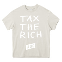 Cream aoc tax the rich Heavy Core Tee - baoMotion