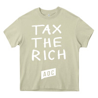 Mossy aoc tax the rich Heavy Core Tee - baoMotion