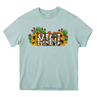 Cactus Cowhide Sunflower Mama And Mini Set Heavy Core Tee | Teevron