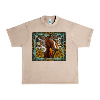French Oak Western Horse Mouse Pad Urban Heavy Tee - CowhideDigitalArt