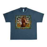 Midnight Navy Western Horse Mouse Pad Urban Heavy Tee - CowhideDigitalArt