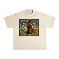 Sandshell Western Horse Mouse Pad Urban Heavy Tee - CowhideDigitalArt