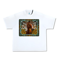 White Western Horse Mouse Pad Urban Heavy Tee - CowhideDigitalArt
