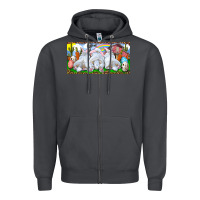 Smoke Easter Bunnies Zipper Hoodie - RanaPortraitStore