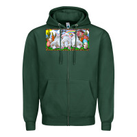 Easter Bunnies Zipper Hoodie | Teevron