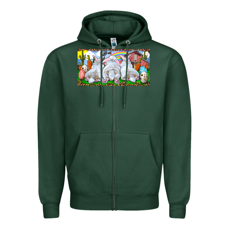 Easter Bunnies Zipper Hoodie by RanaPortraitStore | Teevron