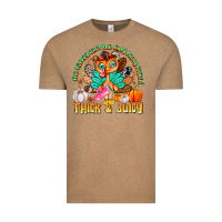 Vintage Coffee The Turkey Ain’t The Only Thing Lookin Thick & J Vintage Tee - CowhideDigitalArt