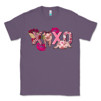 Lavender Valentine's Day pig xoxo Classic Tee - FaDigitalArtStudio