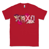 Red Valentine's Day pig xoxo Classic Tee - FaDigitalArtStudio