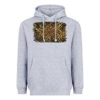 Heather Grey Camouflage Leopard Background Heavyweight Hoodie - Jasminsmagicworld